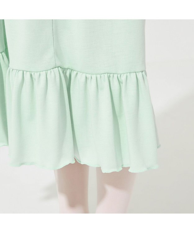 Chacott ジップアップワンピース アクアグリーン