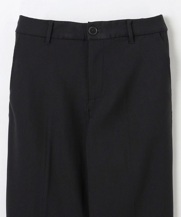 ANY L 【ウエストゴム】裏起毛ハイストレッチパンツ ブラック