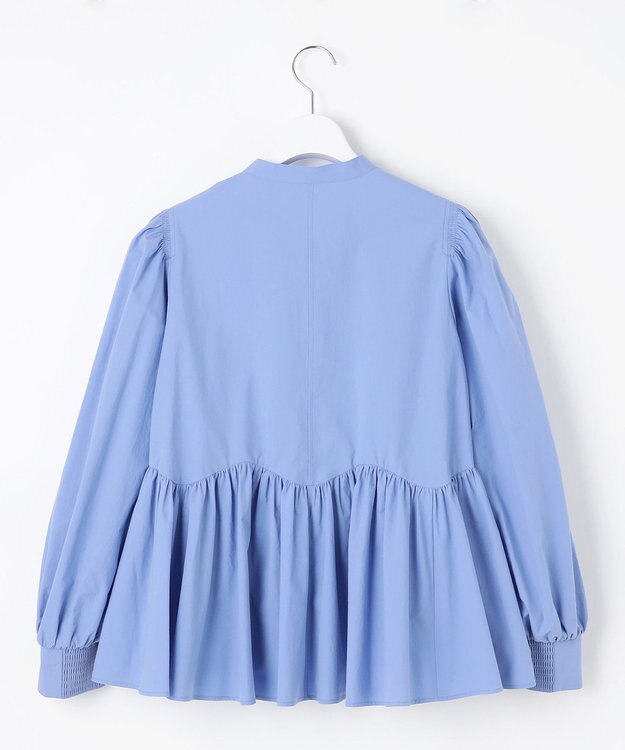 23区 【SLOW/一部店舗限定】タンブラーコットンブロード ブラウス ブルー系