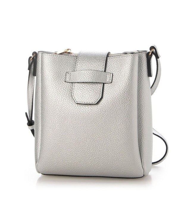 UNBILLION 【テレビ ドラマ着用アイテム】カシュカシュ cachecache / 3つ口縦型ショルダーバッグ シルバー