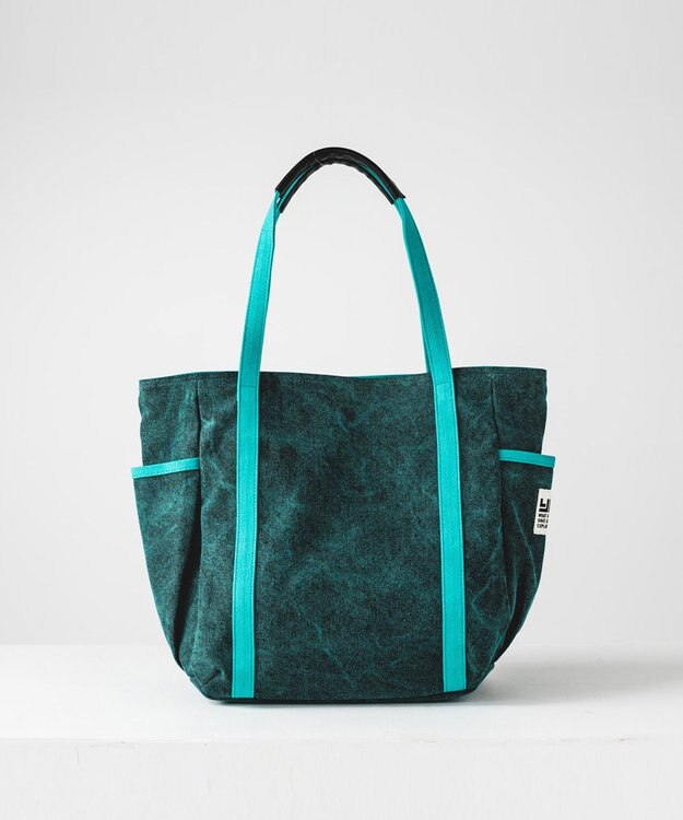 YUSHI Enjoy life - FREESTYLE TOTE 帆布トートバッグ ブルー