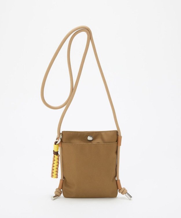 TOPKAPI 【Breath TOPKAPI】コードチャーム付き ミニショルダーバッグ / サコッシュ キャメル