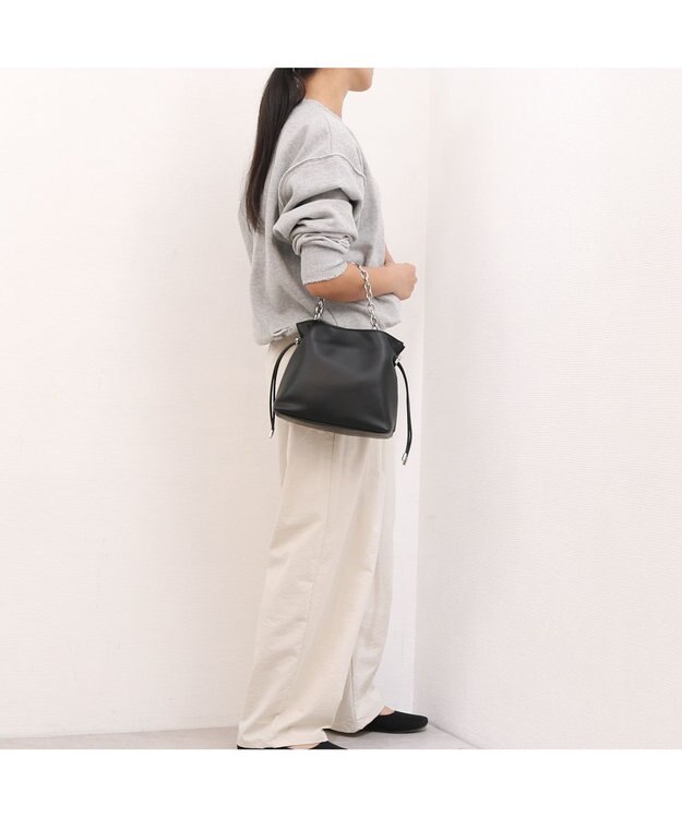 UNBILLION カシュカシュ cachecache / スクエア巾着2wayショルダー ブラック