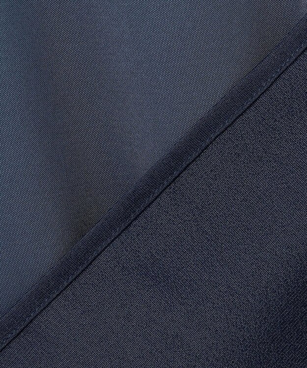 ICB L 【洗える】シアージャージーコンビ カットソー ブルーグレー系