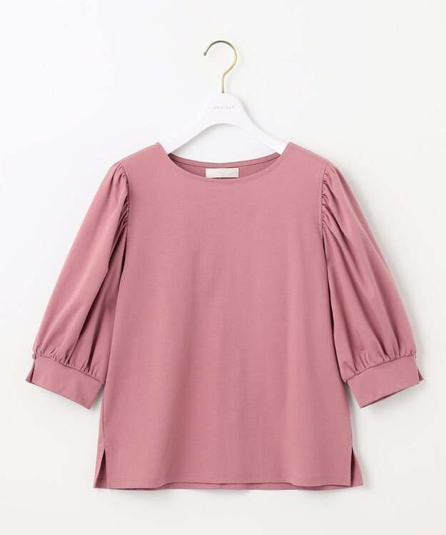 ANY SIS 【接触冷感】美人 ボリュームスリーブ カットソー ピンク