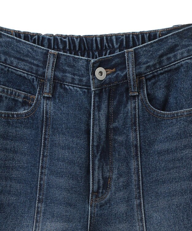 earth music&ecology フロントシームセミフレアデニムパンツ Medium Indigo