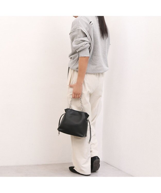 UNBILLION カシュカシュ cachecache / スクエア巾着2wayショルダー ブラック