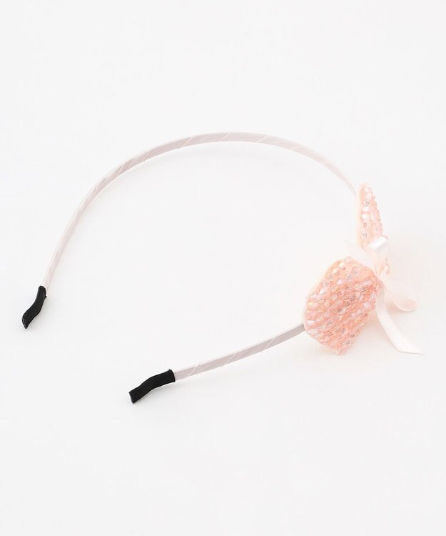 ANY KIDS キラキラ ビーズ キッズ カチューシャ ピンク系