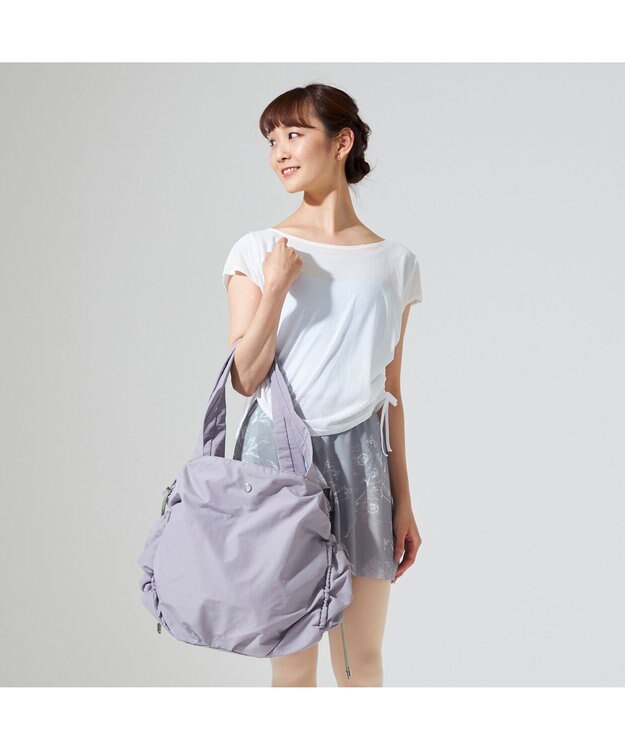 Chacott ギャザートートバッグ グレー