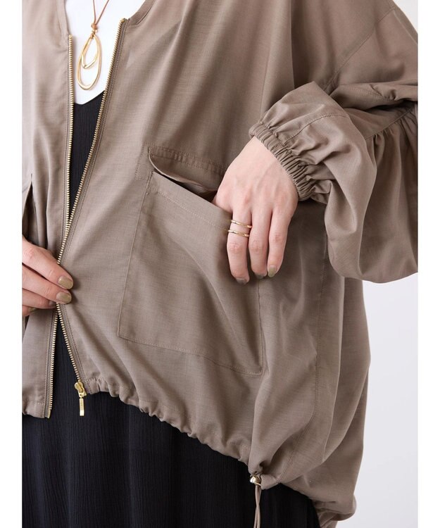 AMERICAN HOLIC イージーケア＋接触冷感　シアーブルゾン Mocha