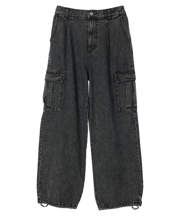 Green Parks ・ＥＬＥＮＣＡＲＥ　ＤＵＥ　デニムカーゴパンツ Gray Mixture