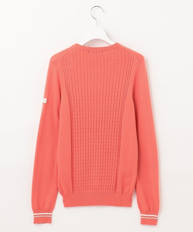 23区GOLF 【WOMEN】【洗える】格子柄  カラーニット ピンク系