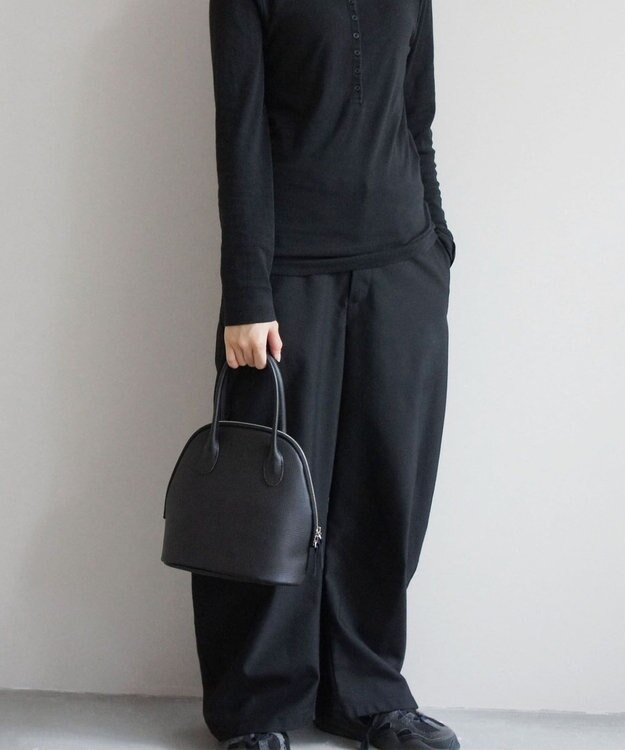 TIDEWAY MOSS グリッド ボストンバッグ S ブラック