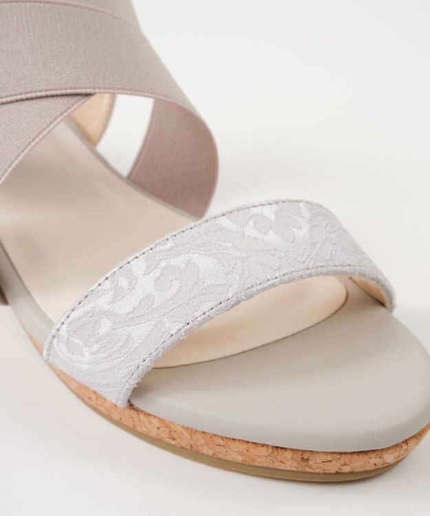 BONTRE 【pied du lapan/ピエドラパン】クロスベルトウエッジサンダル/50727ZI シルバー