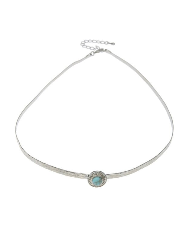 Green Parks ｅｖｅｒｙ　ｗａｌｋ．　ストーンポイントネックレス Silver