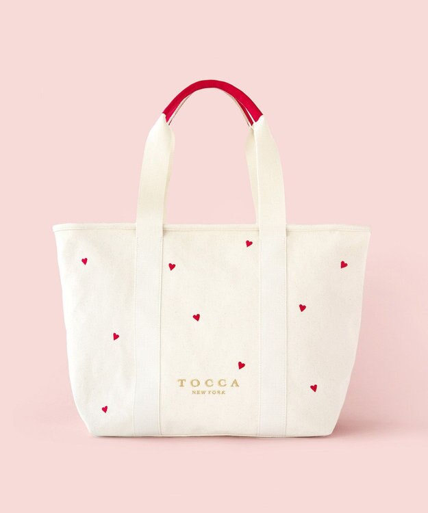 TOCCA 【chayさん着用・WEB＆一部店舗限定】LUCKY SHOWER TRAVELING TOTE トラベルキャンバストート レッド系1