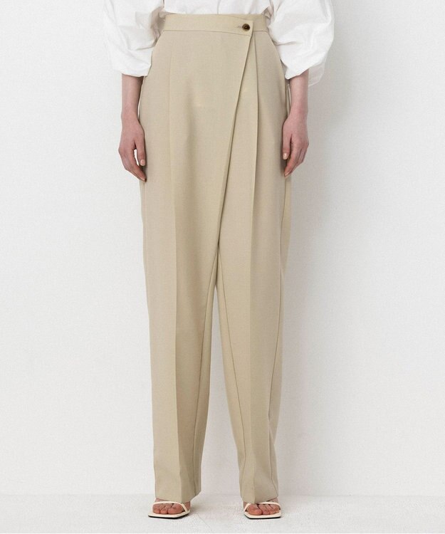 NAVE 【Nave・セットアップ可】ウールポリエステルツイルパンツ ベージュ系