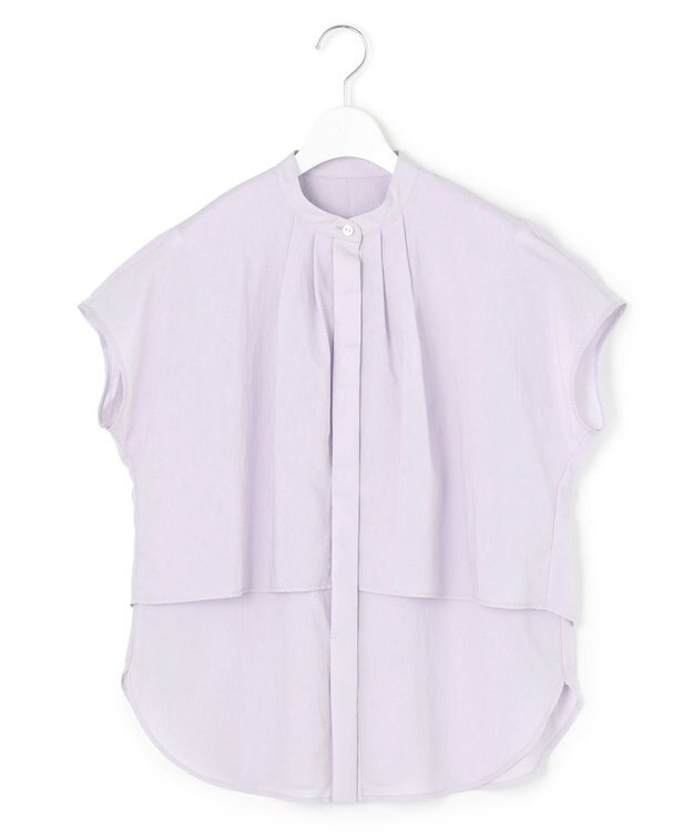 23区 S 【撥水加工/洗える】シアーナイロンツイル レイヤード ブラウス ラベンダー系