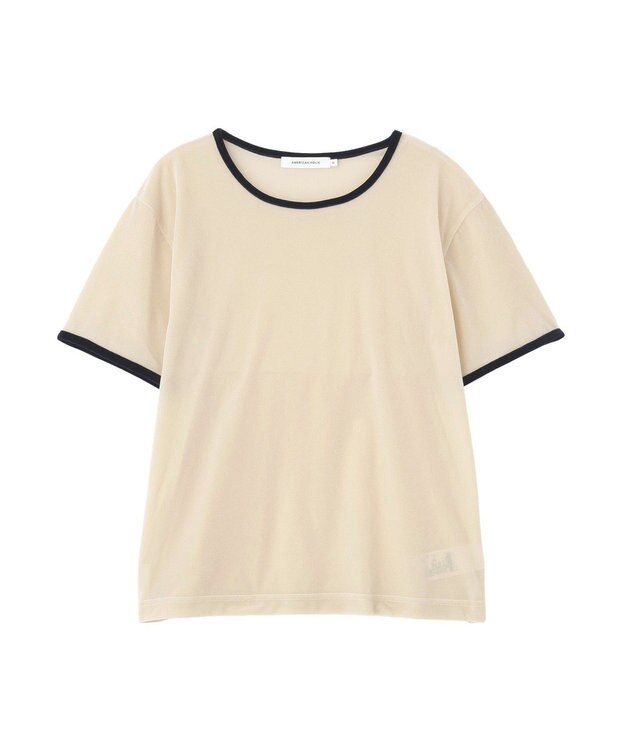 AMERICAN HOLIC シアーベロア配色プルオーバー Ivory