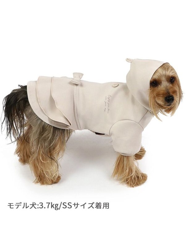 PET PARADISE ペットパラダイス  ペティヒート パーカー フリル 小型犬 ベージュ