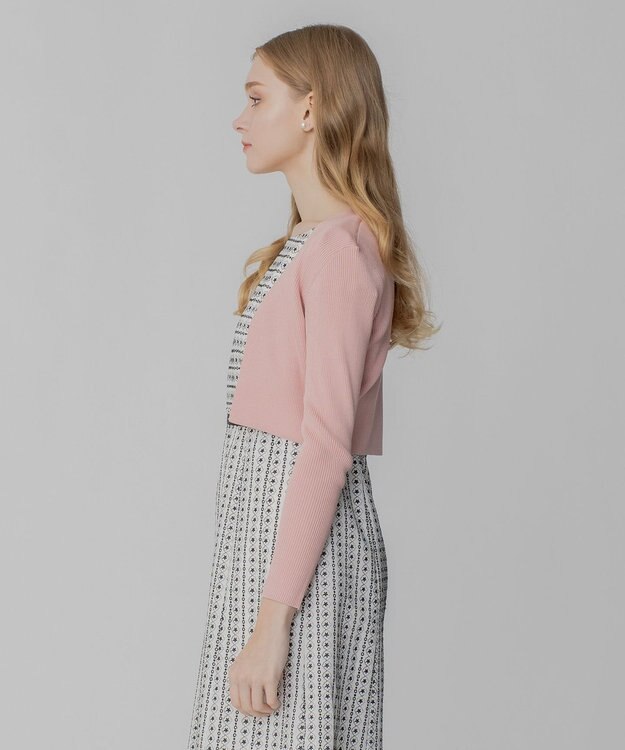 TOCCA 【洗える！】SILK RIB BOLERO ボレロ ピンク系