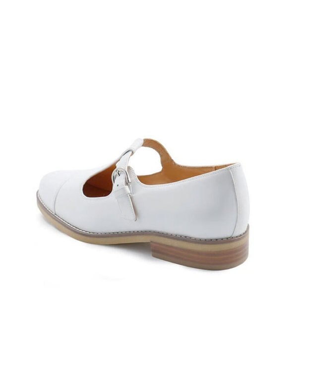 APOM イタリアンカーフ Tストラップシューズ 30 ホワイト