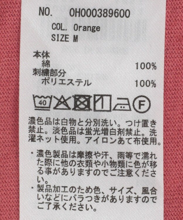 AMERICAN HOLIC ロゴ刺繍ノースリーブプルオーバー Orange