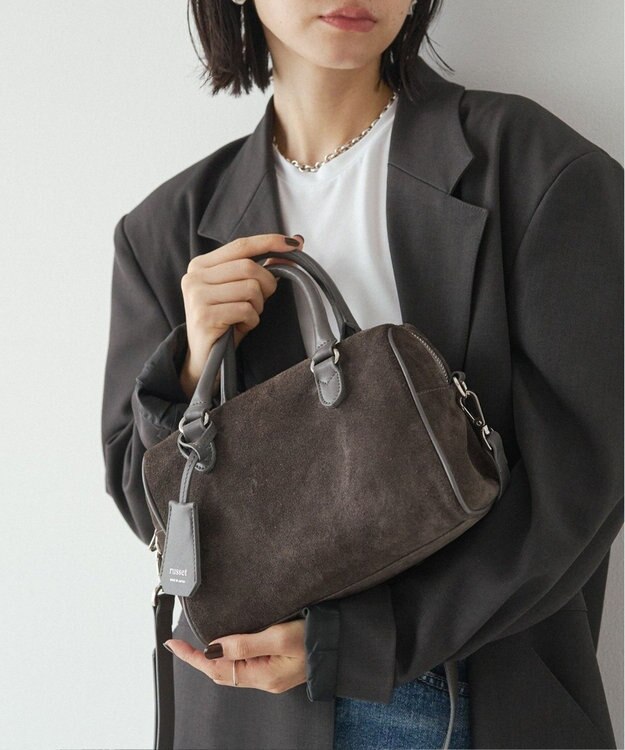 スエード2WAYミニボストンバッグ(CE-1570-WEB) / russet