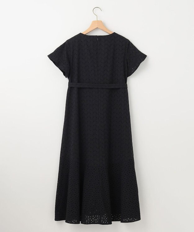 組曲 L エンブロイダリーレースフレアスリーブ ワンピース ブラック系