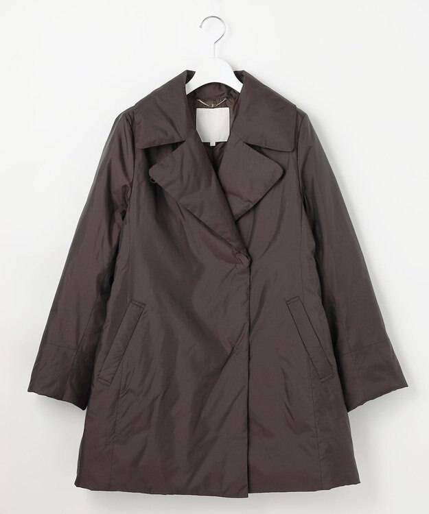 自由区 S 【撥水加工・洗える】ステッチレスダウン コート ブラウン