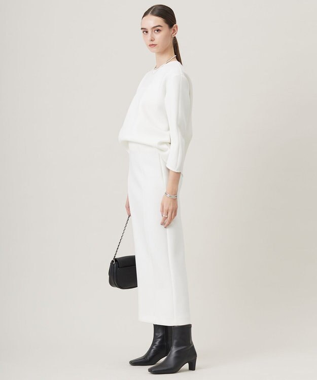 ICB 【洗える・WEB限定カラーあり】コンパクトダブルフェイス スカート アイボリー系