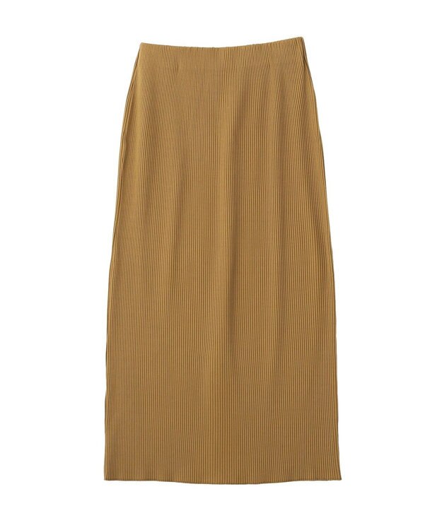 AMERICAN HOLIC 針抜きリブタイトスカート Camel