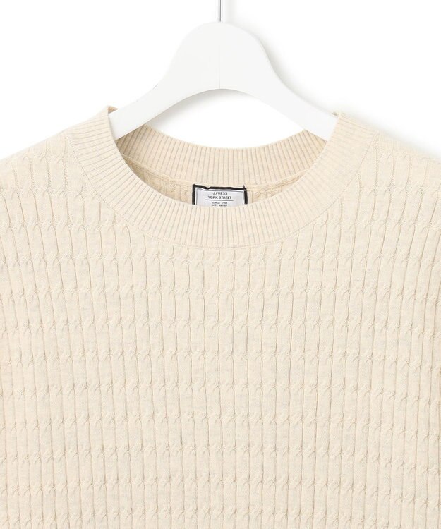 J.PRESS YORK STREET 【WOMEN】コットンケーブル ベスト アイボリー系
