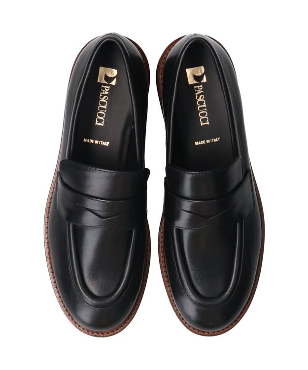 INTER-CHAUSSURES 【PASCUCCI】EVAソールローファー ブラック