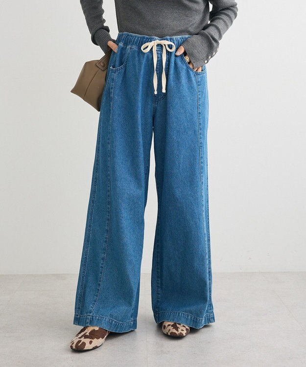 Green Parks ライトデニムイージーバギーパンツ Indigo