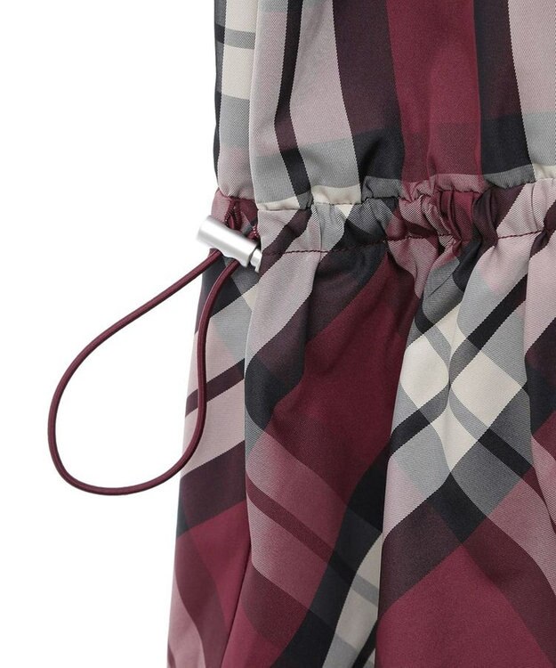 Green Parks ・ＳＵＧＡＲＳＰＯＯＮチェックドロストティアードスカー Bordeaux