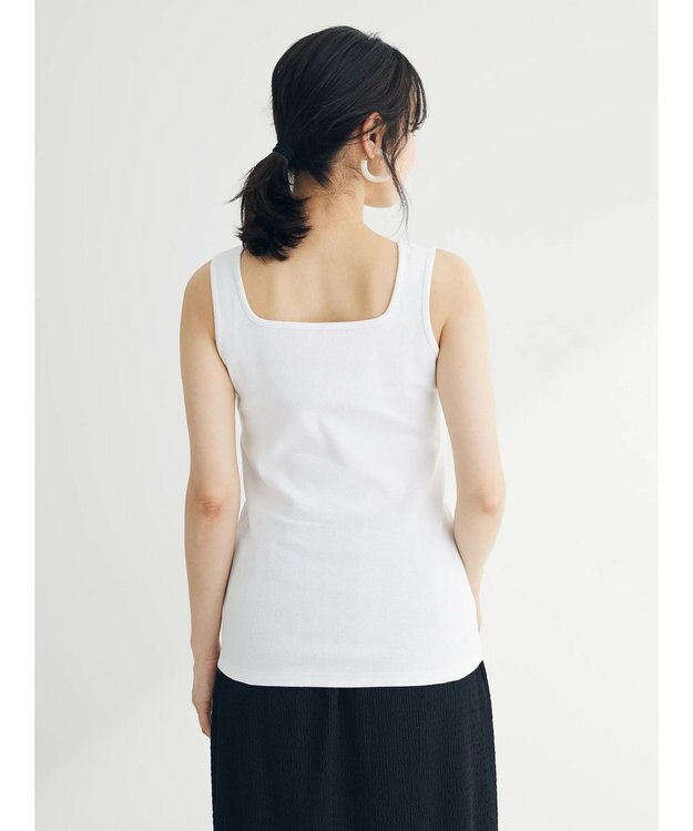 Green Parks BESTPRICE 2WAYリブタンクトップ White