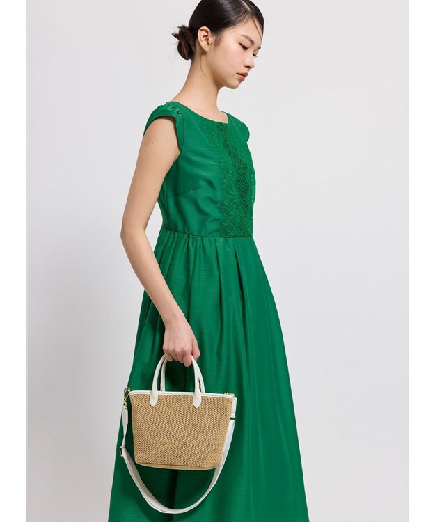 TOCCA TO THE SUNLIGHT POCHETTE かごバッグ【星風まどかさん着用】 アイボリー系