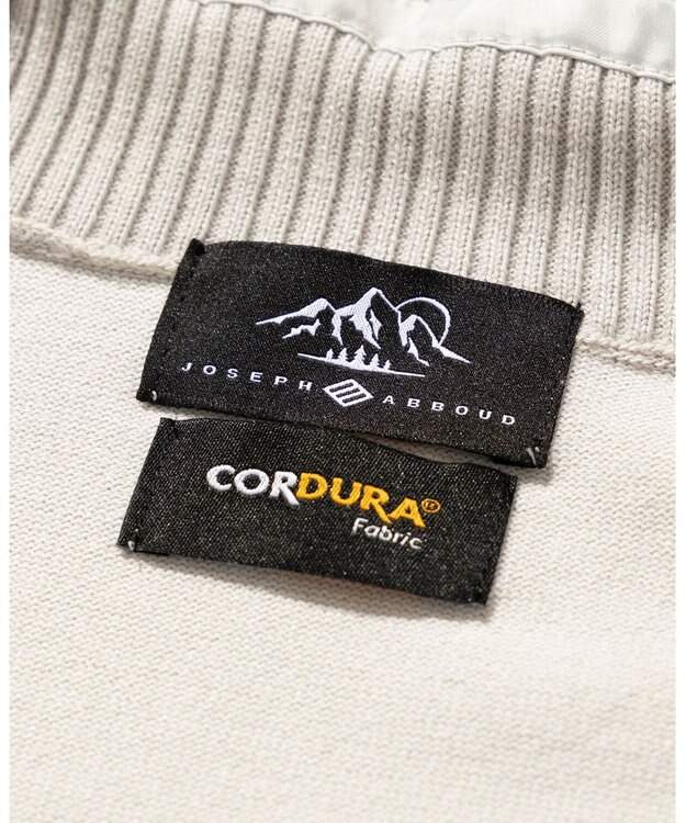 JOSEPH ABBOUD MOUNTAIN 【軽量/ストレッチ】CORDURA プルオーバーニット ライトグレー系
