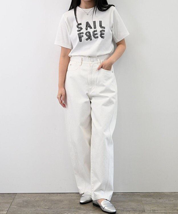 FORFORMO Fraise Print T-shirt-A フライスプリントTシャツ ホワイト