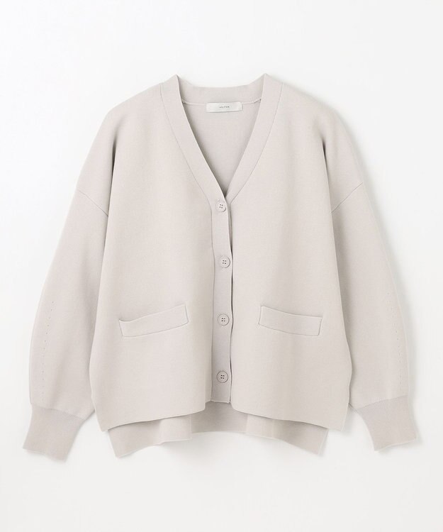 ANY L ミラノリブニットカーディガン グレージュ