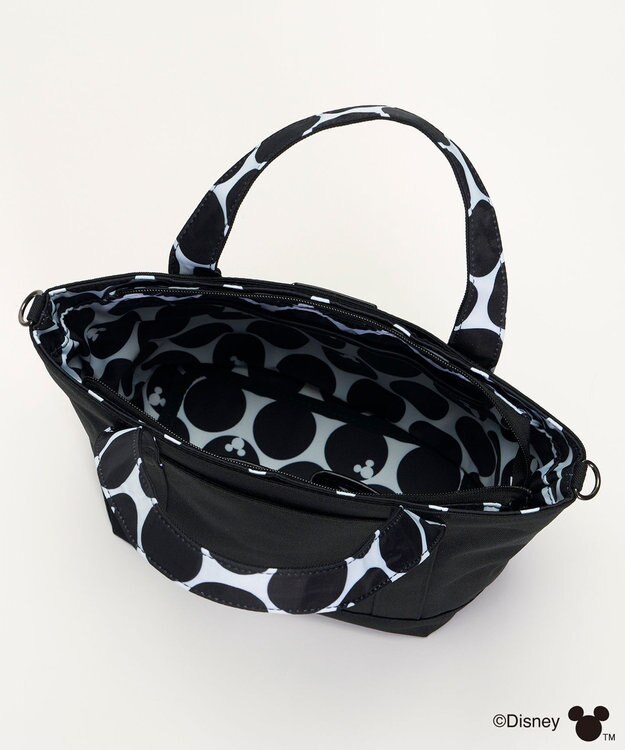 Y'SACCS 【Disney Collection】シルエットプリント2WAYミニトートバッグ ブラック