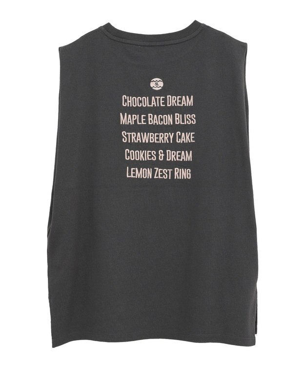 AMERICAN HOLIC ロゴ刺繍ノースリーブプルオーバー Charcoal Gray