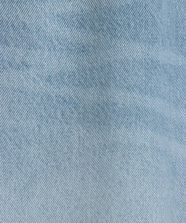 earth music&ecology セルフカットワイドデニムパンツ Light Indigo