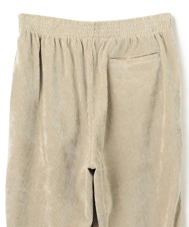 UNFILO MENS 【男女兼用】リラックス コーデュロイ ギャザーパンツ ベージュ