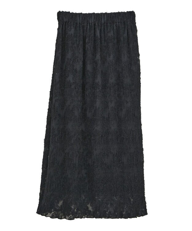 earth music&ecology マジョリカプリーツナロースカート Black