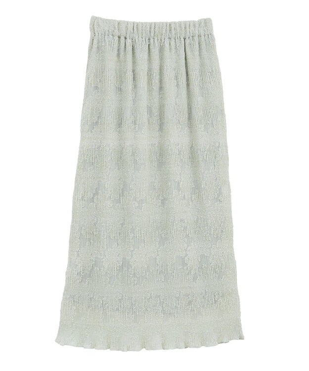 earth music&ecology マジョリカプリーツナロースカート Light Green