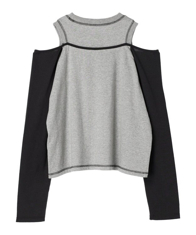 Green Parks ＥＧＯＩＳＴ　肩開きロゴ長袖プルオーバー Gray