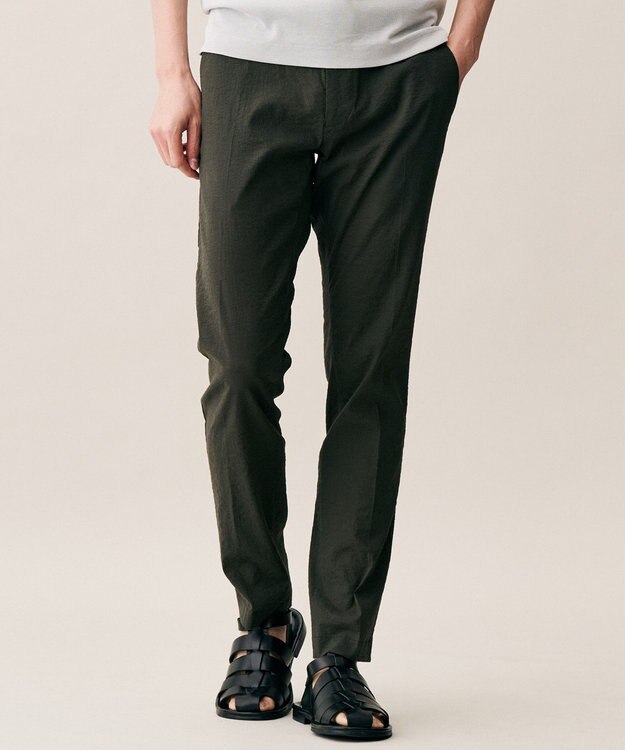 JOSEPH ABBOUD 【ウエストも伸びる!・ストレッチ】 ハイパワーピケストレッチ パンツ 26SSモデル グレー系