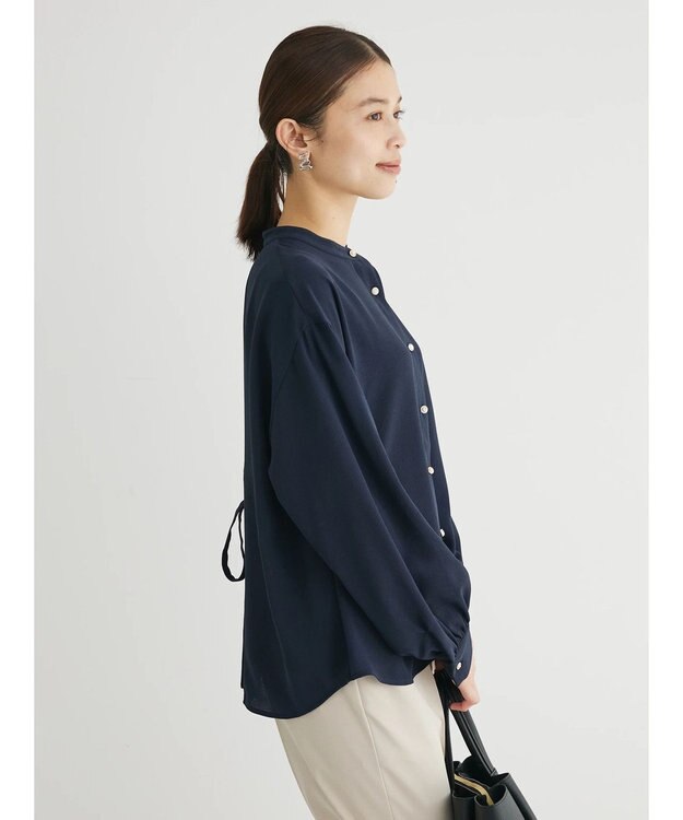 Green Parks ・ＥＬＥＮＣＡＲＥ　ＤＵＥ　バックプリーツブラウス Navy